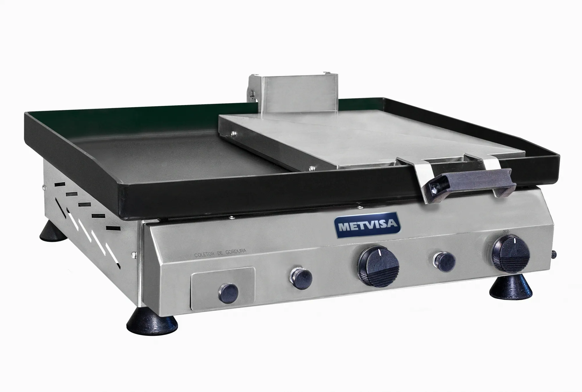 plancha de fritura a gas 60cm con prensador