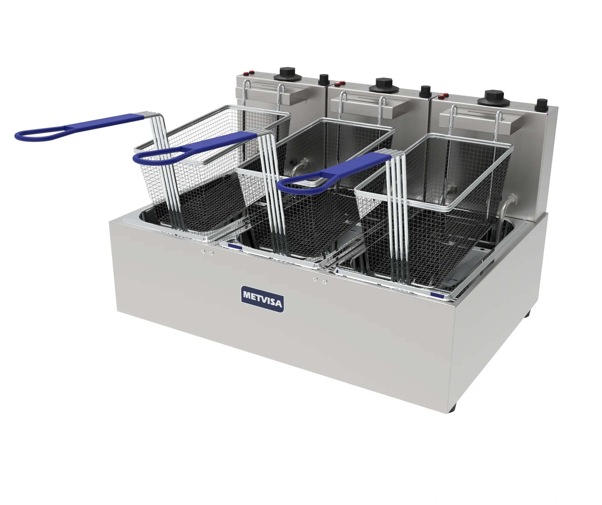 freidora eléctrica 3l cesta tripla