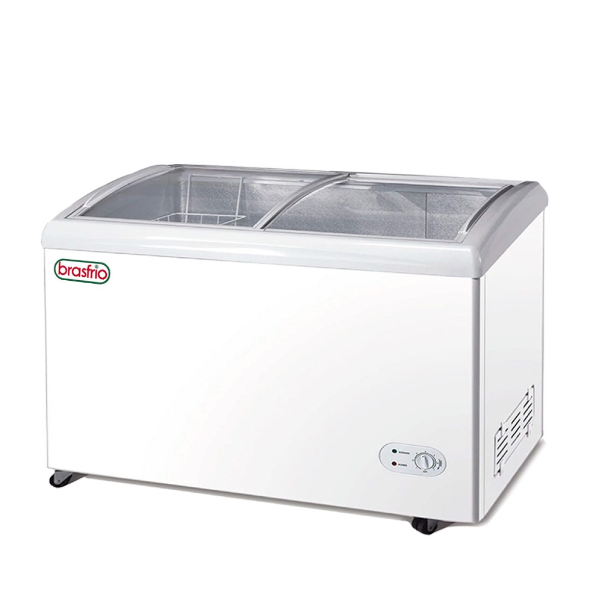 freezer para helados vidrio curvo sd/sc368 – brasfrio