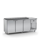 Producto mesada de servicio refrigerada con condimentador bscp2000 – refrimate en Gastropar Accessórios y Equipaminetos Gastronómicos