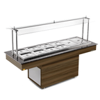 Producto buffet central caliente 12 cubas – brcq12 – refrimate en Gastropar Accessórios y Equipaminetos Gastronómicos